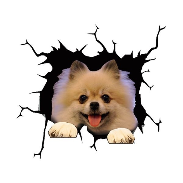 Bilde av Bildeklistremerke - Hund Med Tungen Ut Av Munnen