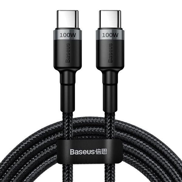 Bilde av Baseus cafule 100w Usb-c Til Usb-c-kabel 2m - Flettet