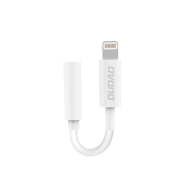 Bilde av Dudao Lydadapter Lightning Til 3.5 Mm - Hvit