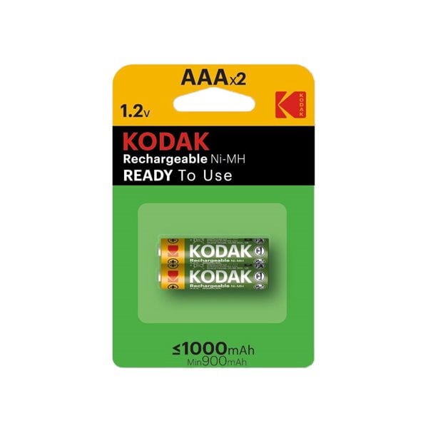 Kodak Oppladbare AAA-batterier 2-pakning