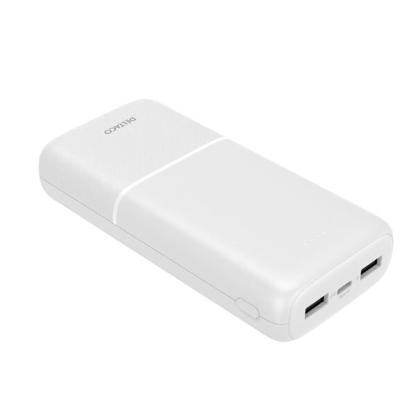 Bilde av Deltaco Powerbank 20000mah 2,1a, 10.5w 2xusb, 1xusb-c