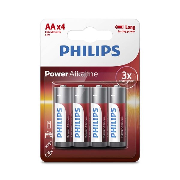 Bilde av Philips Power Alkaline Aa-batteri 4-pak