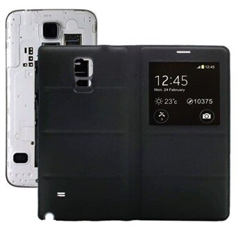 Flipfutteral S view Samsung Galaxy Note 4 Sort farge Samsung Galaxy Note 4 VeskerSleeve