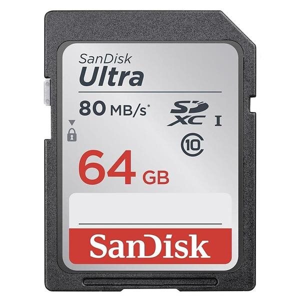 Bilde av 64gb Sandisk Ultra Sdxc Class 10 Uhs-i 140mb/s