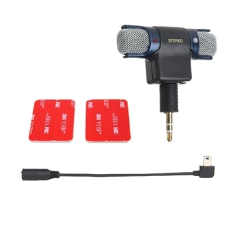 Ekstern Mini mikrofon til GoPro HERO Kjøp på 24hshop.no Ekstern Stereo Mikrofon GoPro HERO Camera Kjøp på 24hshop.no