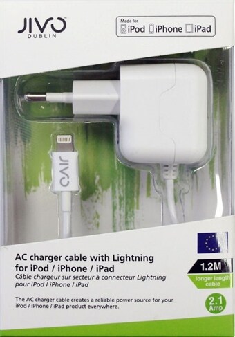 JIVO Apple Lader Made for iPhone Kjøp på 24hshop.no Lader iPhone 8 7 6 5 Kjøp på 24hshop.no