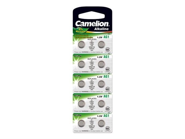 Bilde av Camelion Ag1 Knappcellebatteri 10-pack
