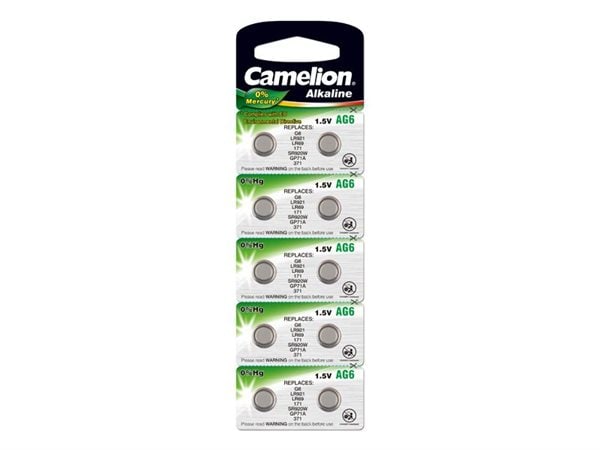 Bilde av Camelion Ag6 Knappcellebatteri 10-pack