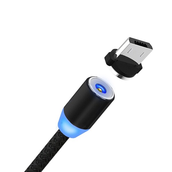 Magnetisk ladekabel til Mobiltelefon iPhone + Micro Usb + Usb Type C Magnetisk ladekabel til Mobiltelefon iPhone + Micro Usb + Usb Type C