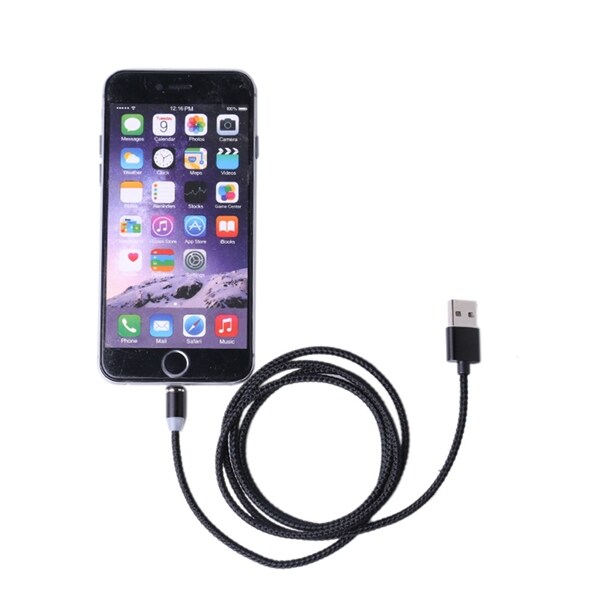Magnetisk ladekabel til Mobiltelefon iPhone + Micro Usb + Usb Type C Magnetisk ladekabel til Mobiltelefon iPhone + Micro Usb + Usb Type C