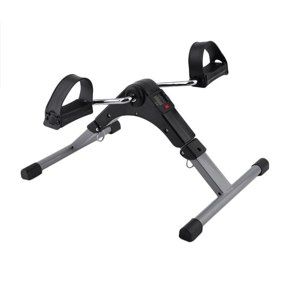 Sammenleggbar pedaltrener med motstand og display