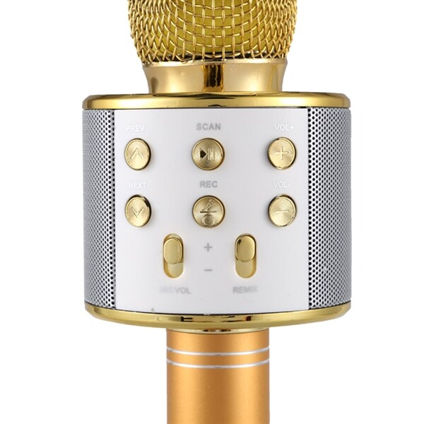 Karaokemikrofon Bluetooth Gull Kjøp på 24hshop.no Karaokemikrofon Bluetooth Gull Kjøp på 24hshop.no