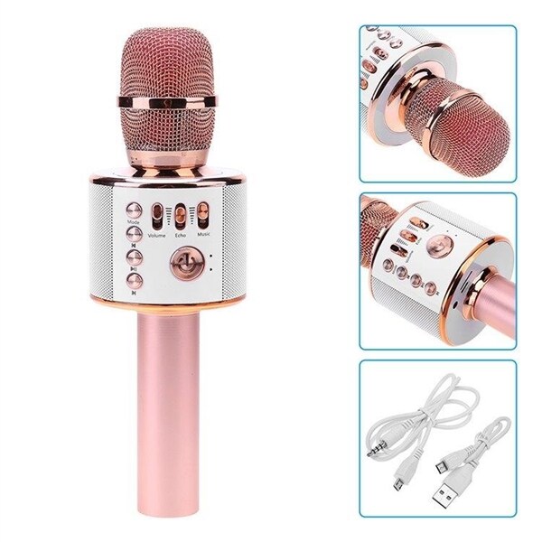 Trådløs Bluetooth karaoke mikrofon Kjøp på 24hshop.no Karaokemikrofon Bluetooth Rosa Kjøp på 24hshop.no i 2020