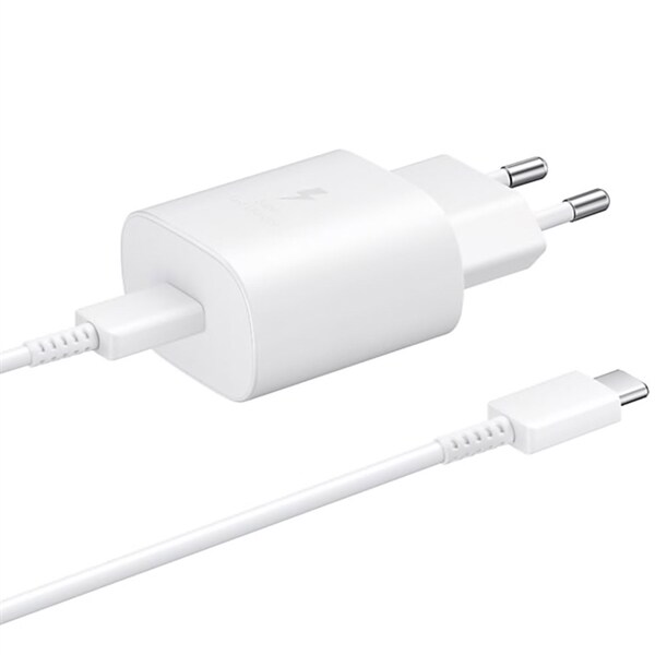 Samsung EP TA800 USB lader USB Type C Hvit Kjøp på 24hshop.no kjøp samsung s7 galaxy lader stikkontakt