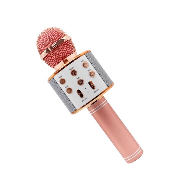 Karaokemikrofon Bluetooth Rose Gold Kjøp på 24hshop.no Karaokemikrofon Bluetooth Gull Kjøp på 24hshop.no