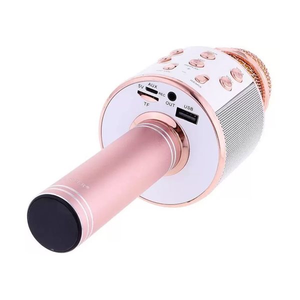 Karaokemikrofon Bluetooth Rose Gold Kjøp på 24hshop.no Karaokemikrofon Bluetooth Gull Kjøp på 24hshop.no