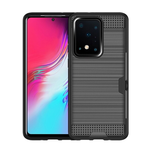 TPU sdeksel med kortholder til Samsung Galaxy S20 , grå Samsung Galaxy Note 4 VeskerSleeve