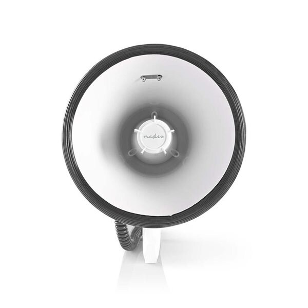 Nedis Megafon 25 W 1500 m räckvidd Kjøp på 24hshop.no Megafon mavtakbar mikrofon 25W (1500m) HvitBlå Nedis