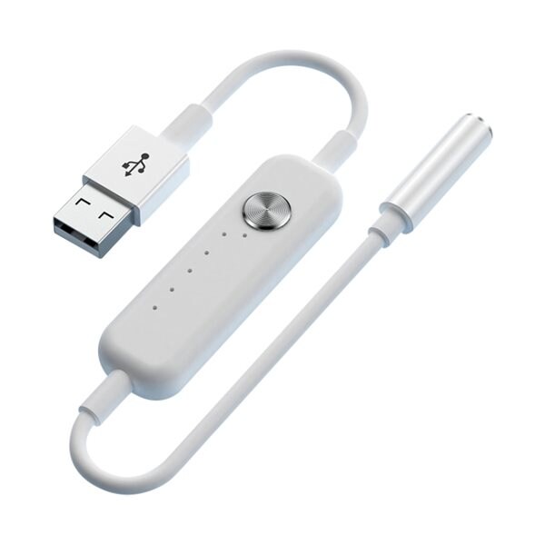 USB A till 3.5mm Ljudadapter Kjøp på 24hshop.no Bluetooth 3,5mm AUX Biladapter med USB Port Kjøp på 24hshop.no