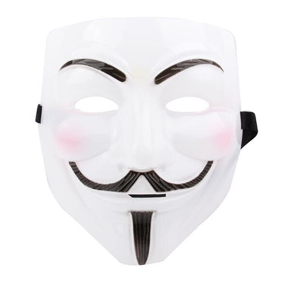 V for Vendetta Mask til maskerade - Hvit