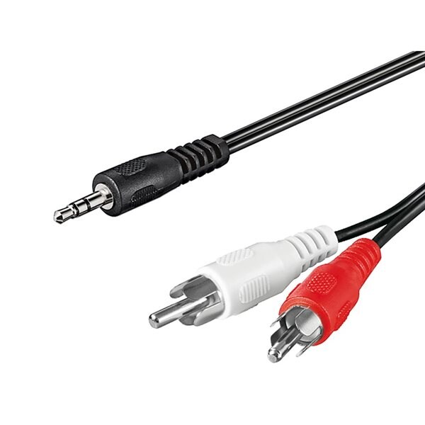 Goobay Lydadapterkabel 3,5mm til 2xRCA - 10M