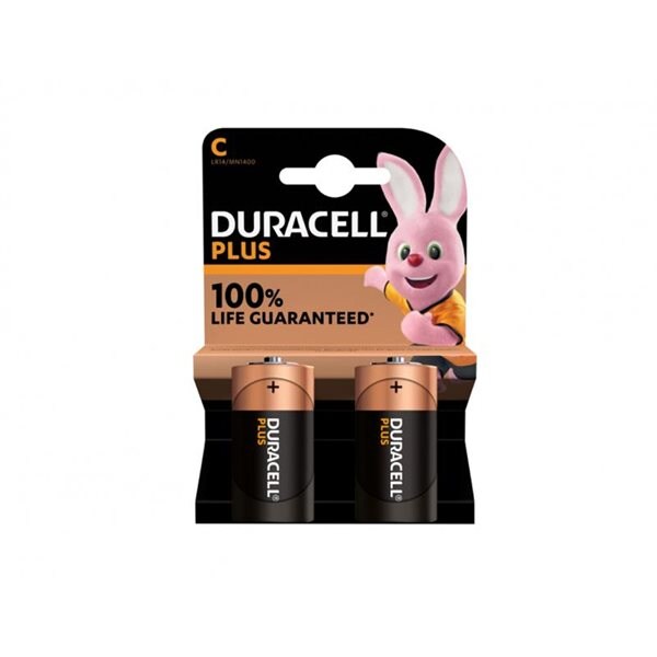 Duracell Plus Extra Life MN1400/LR14 Baby C 2-pakning