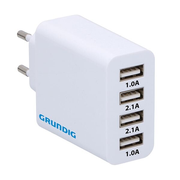 USB-lader - 4 porter