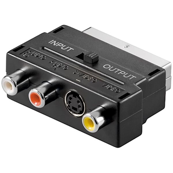 Bilde av Goobay Scart Til Composite Audio Video Og S-video Adapter