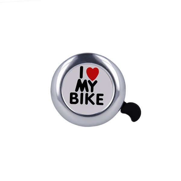 Bilde av Ringeklokke Sølv For Sykkel - I Love My Bike
