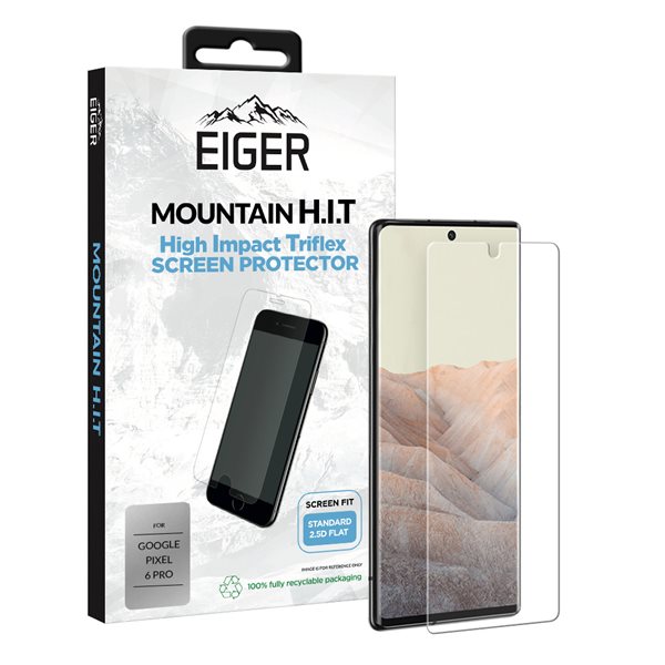 Eiger Mountain H.I.T Screen Protector til Google Pixel 6 Pro Gjennomsiktig