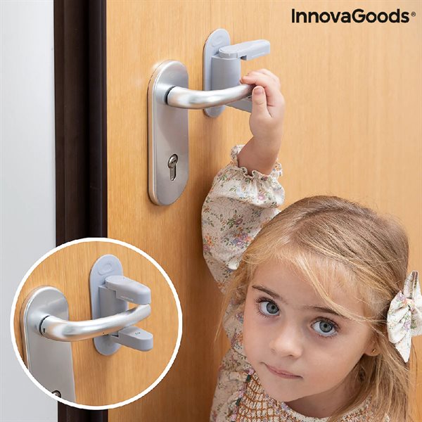 InnovaGoods Barnelås for dørhåndtak - 2-pakning