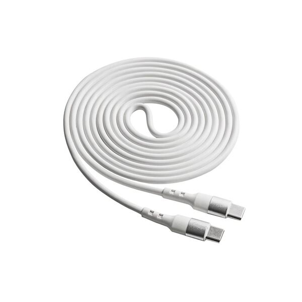 Akyga Ladekabel USB-C - USB-C 60W 1,8m - Hvit