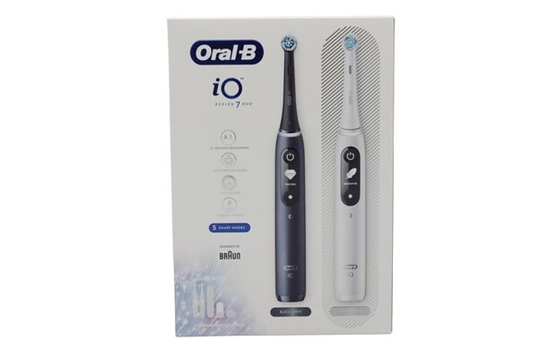 Oral-B iO Series 7 Duo tannbørste 2 stk Hvit/Sort