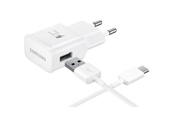 Samsung Ladere Kjøp på 24hshop.no Samsung EP TA800 USB lader USB Type C Hvit Kjøp på 24hshop.no