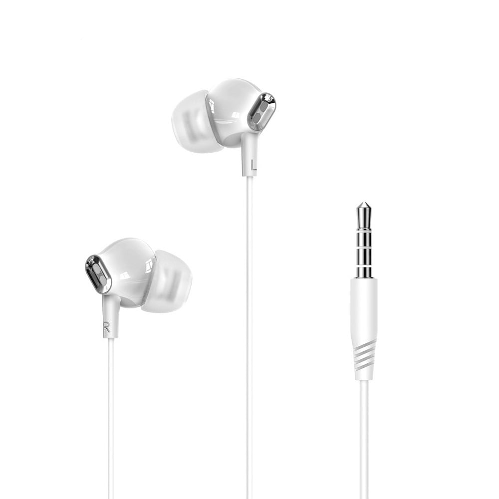 XO In-Ear-hodetelefoner EP58 med 3,5 mm - Hvit