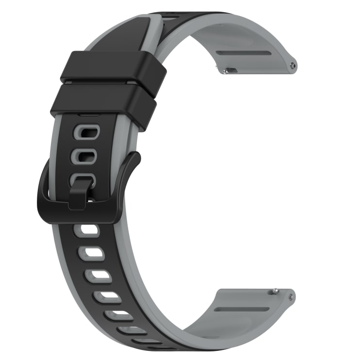 Silikonarmbånd til Huawei Watch 2 - Sort/Grå