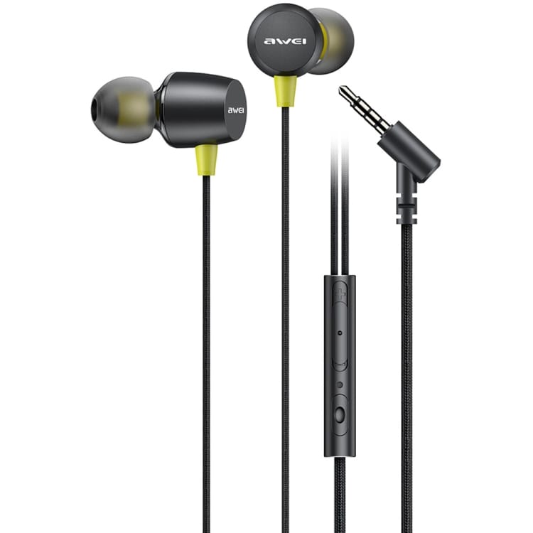 Awei L5 In-Ear Headset med 3,5mm plugg - Sort