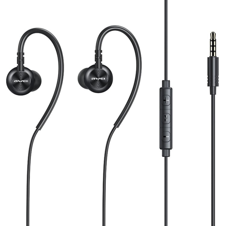 Awei L3 In-Ear Headset med 3,5mm plugg - Sort