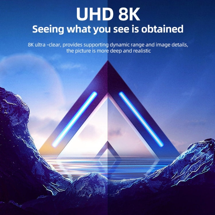 8K HDMI 2.1 HDMI-hunn til Mini-HDMI-hann - Vinklet