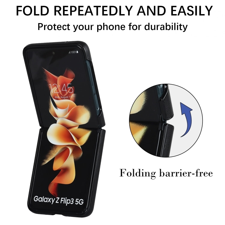 Beskyttelse med kunstskinn for Samsung Galaxy Z Flip4
