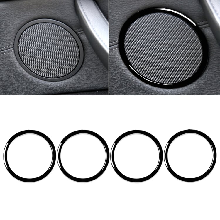Dekoreringer for dørhøyttalere BMW X5 E70 2008-2013 / X6 E71 2009-2014 - Svart