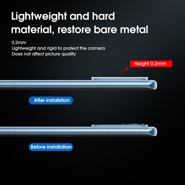 Kameradeksel for Xiaomi 12 – Slitesterk aluminiumsbeskyttelse mot riper