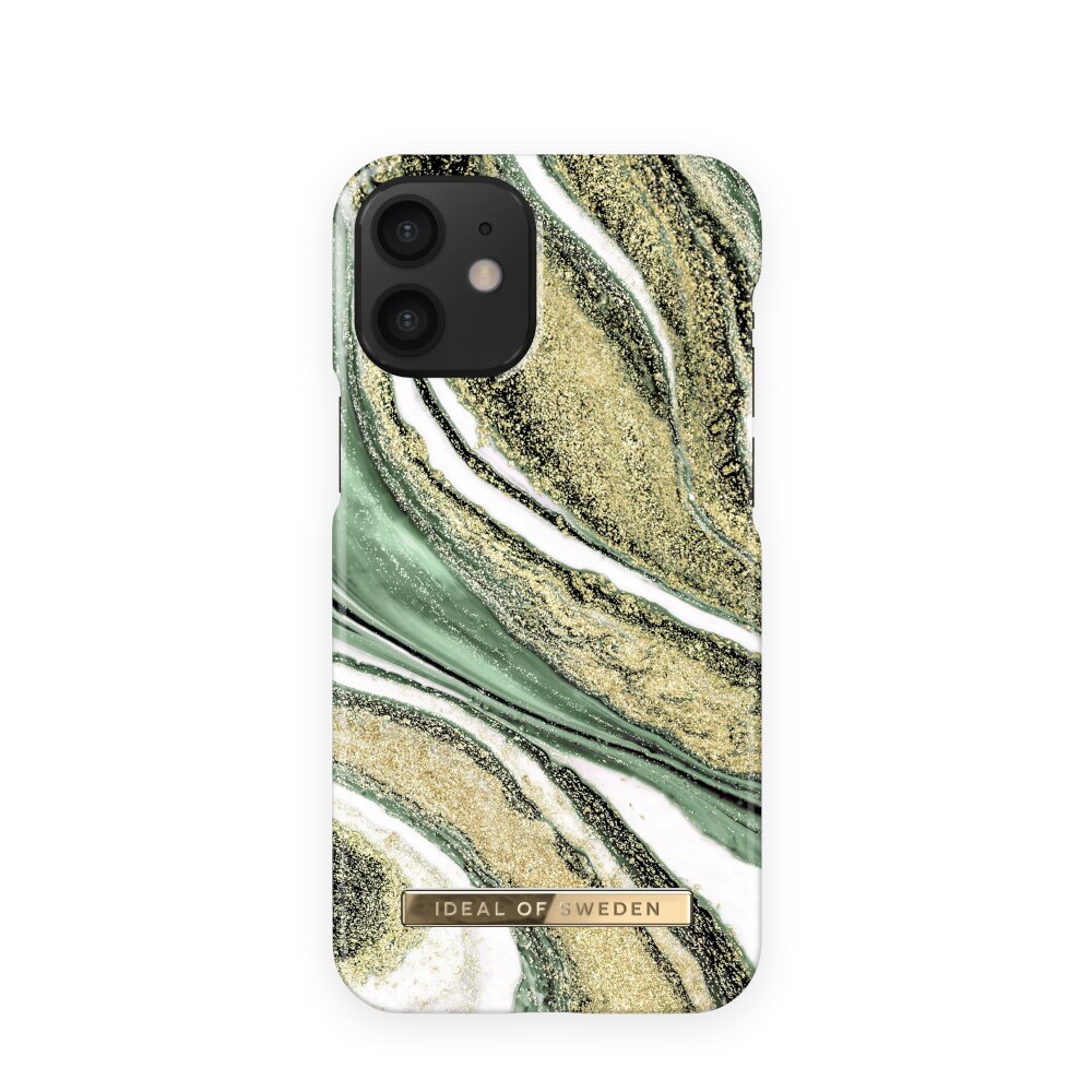 IDEAL OF SWEDEN Mobildeksel Cosmic Green Swirl til iPhone 12 mini