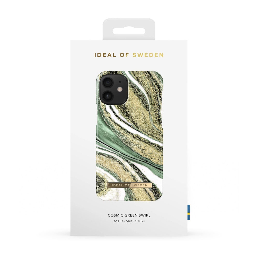 IDEAL OF SWEDEN Mobildeksel Cosmic Green Swirl til iPhone 12 mini