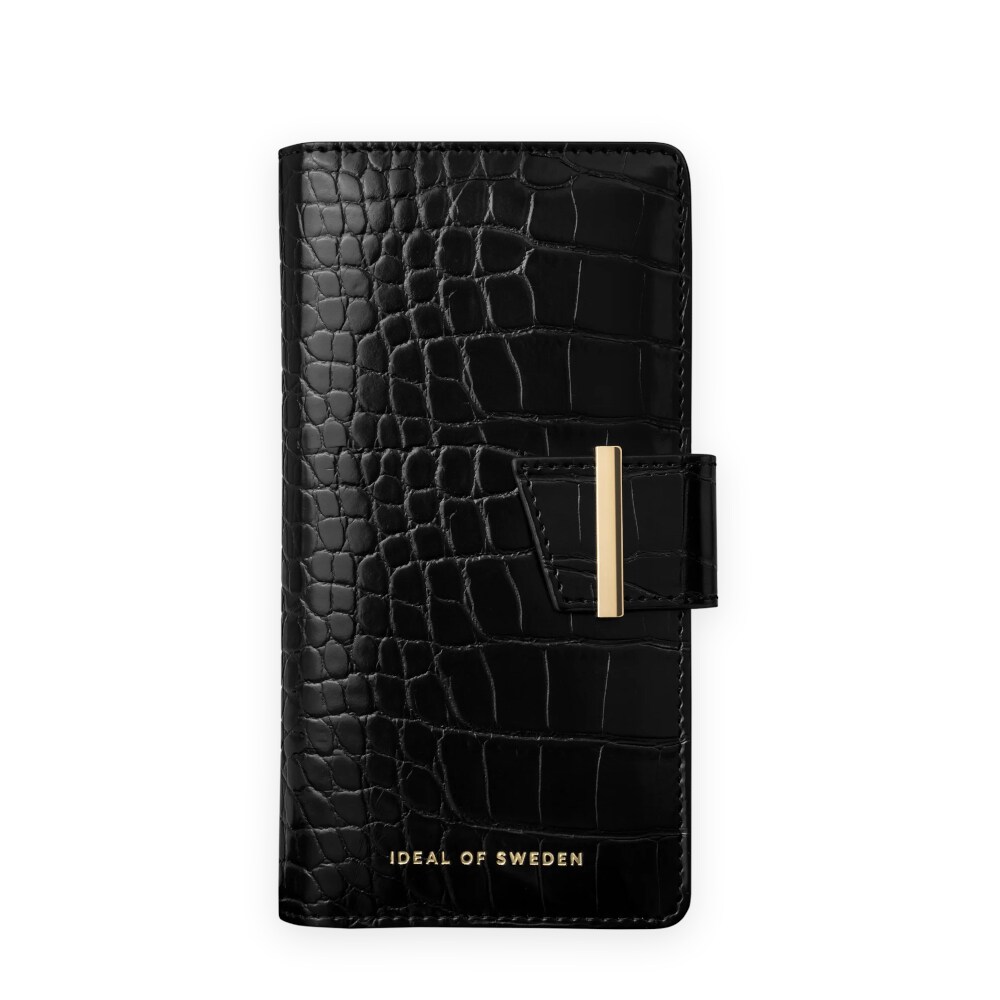 IDEAL OF SWEDEN Lommebokdeksel Jet Black Croco til iPhone 13/14