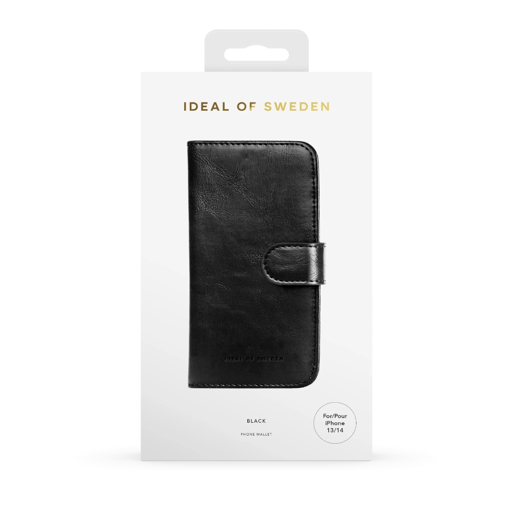 IDEAL OF SWEDEN Lommebokdeksel Magnet Wallet+ Black til iPhone 13/14