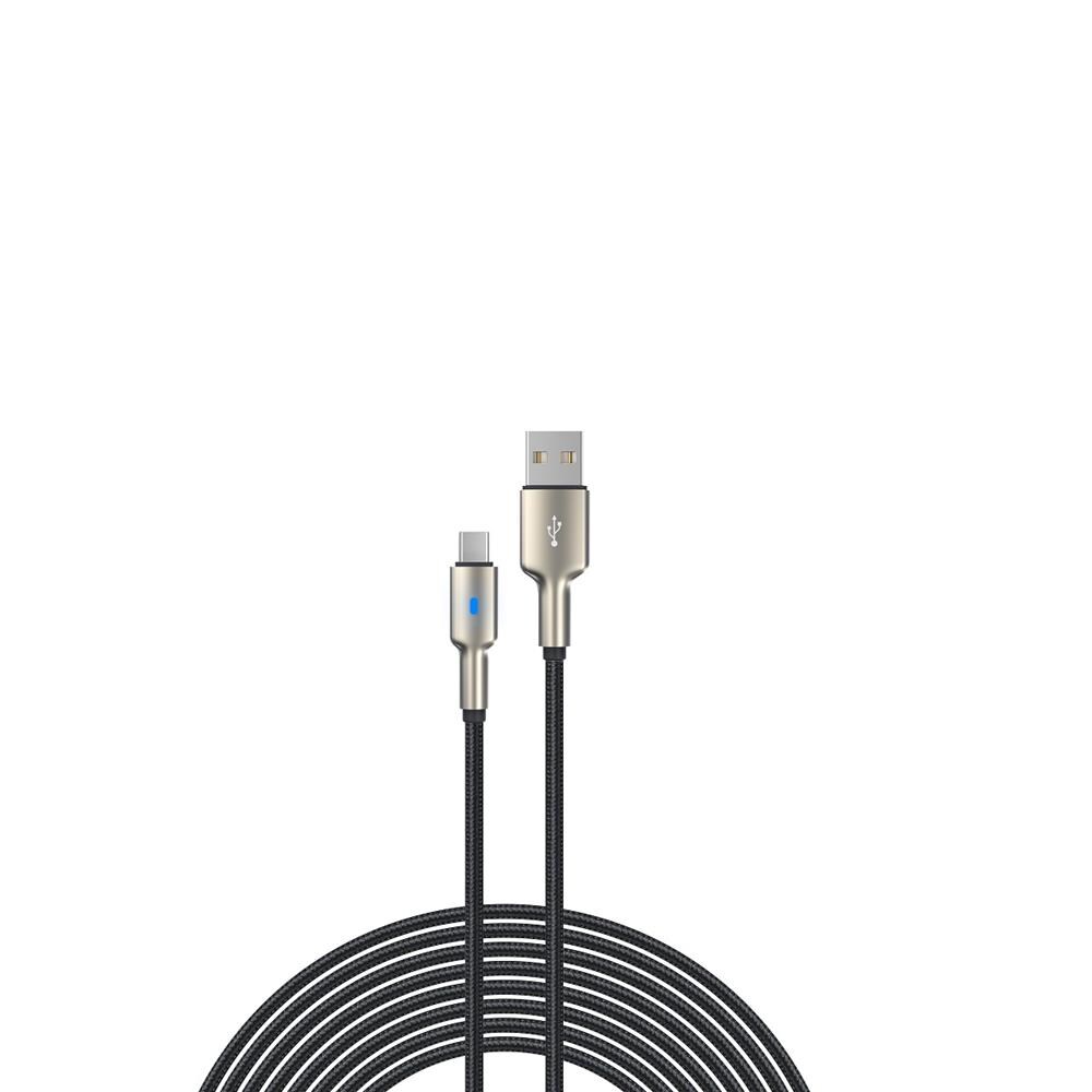 Devia USB-C  Lader 1,5 m - sort