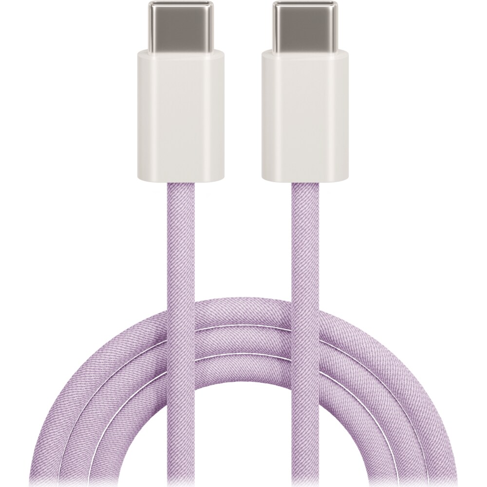 Maxlife USB-C - USB-C 1,0 m 20W - lilla nylon