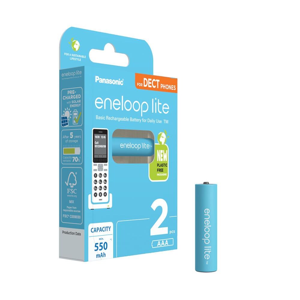 Panasonic Eneloop Lite oppladbare AAA 550mAh - 2 stk