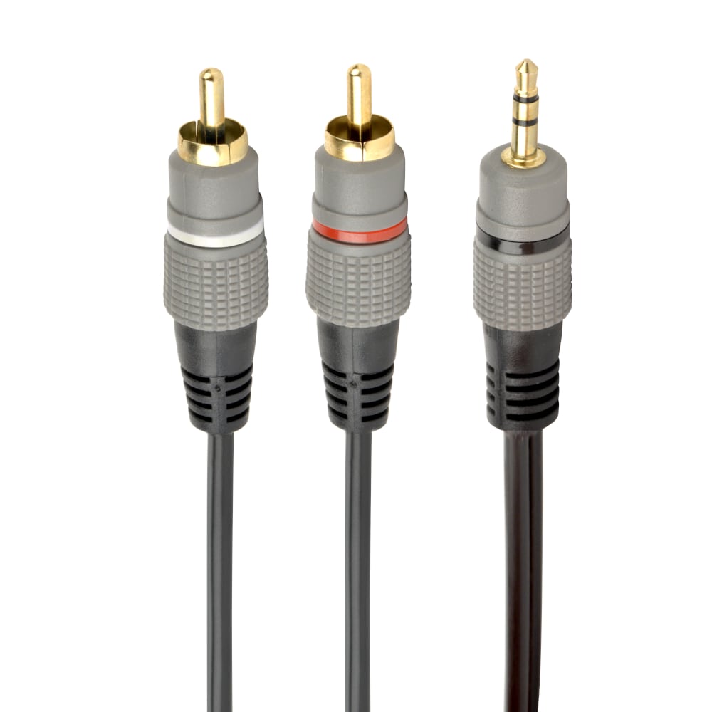 Cablexpert lydkabel 3,5 mm hann og 2x RCA hanner - 10m